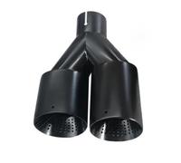Car Exit Exhaust Pipe Double Outlet Exhaust Tips Frosted Stainless Steel Car Muffler Universal for 51mm 60mm 63mm Nozzle