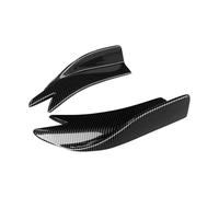Car Exterior Decoration Rear Bumper Splitters Aprons Corner Spat Lip Wrap Diffuser Trunk Angle ABS For Toyota For CHR 2018-2023 Vehicle Side Skirt(Carbon Fiber Look)
