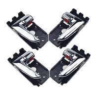 Car exterior door handle 4 or 8 Outside or Inside Front Rear Left Right Door Handle /Fit For Kia Spectra Cerato 1.8L 2.0L 2004 2005 2006 2007 2008 2009 car door handle protector(Chrome Inside 4Pcs)