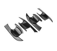Car exterior door handle 4Pcs Car Styling Exterior Door Handle Bowl Frame Cover Trim /Fit for Mitsubishi Eclipse Cross 2017-2018 Silver Chrome/Carbon Fiber car door handle protector(Silver Chrome)