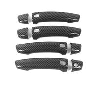 Car exterior door handle ABS Carbon Fiber Texture Car Exterior Door Pull Handles Door Bowl Cover Trim /Fit For Audi A3 8V 2014 2015 2016 2017 2018 2019 2020 car door handle protector(Door Handle A)