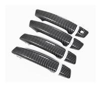 Car exterior door handle ABS Carbon Fiber Texture Car Exterior Door Pull Handles Door Bowl Cover Trim /Fit For Audi A3 8V 2014 2015 2016 2017 2018 2019 2020 car door handle protector(Door Handle B)