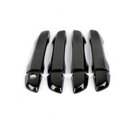 Car exterior door handle Carbon Fiber Texture / Glossy Black Car styling Exterior Door Handle Cover /Fit For Honda Civic 10th 2016 2017 2018 2019 2020 LHD car door handle protector(A Glossy Black)