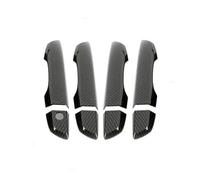 Car exterior door handle Carbon Fiber Texture / Glossy Black Car styling Exterior Door Handle Cover /Fit For Honda Civic 10th 2016 2017 2018 2019 2020 LHD car door handle protector(A Carbon Texture)