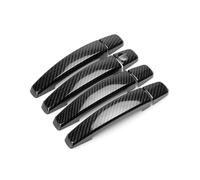 Car Exterior Door Handle Compatible with Chevrolet for Cruze for Malibu Car Exterior Door Handle Doors Bowl Carbon Fiber Texture Cover Trim Sliding Outer Handle(Door Handle)(Door Handle)