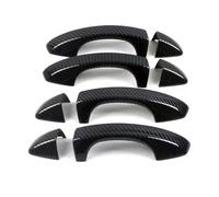 Car Exterior Door Handle Compatible with VW for Golf 7 MK7 MK7.5 2014 2015 2016 2017 2018 2019 ABS Chrome Black Silver Car Exterior Door Handle Cover(Normal Carbon)