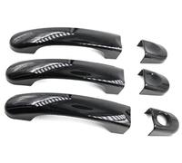 Car Exterior Door Handle, for T5 T6, for Transporter Caravelle, for Caddy, Van Exterior Side Cover Trim Carbon FiberGloss Black r(Black 2)(Black 1)