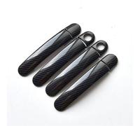 Car Exterior Door Handle Grab Cover Trim Stickers Styling with Smart Key Hole for Skoda for YETI 2009-2015 2016 2017 Vehicle Door Handle Cover(E)(C)