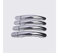 Car Exterior Door Handle Grab Cover Trim Stickers Styling with Smart Key Hole for Skoda for YETI 2009-2015 2016 2017 Vehicle Door Handle Cover(E)(D)