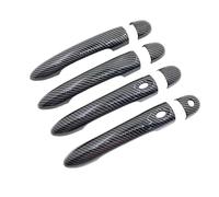 Car Exterior Door Handle Trim For Megane 3 MK3 III For Scala 2009~2017 2015 | For Megane 3 MK3 III For Scala 2009~2017 2015 Car Imitation Carbon Fiber Handle Or Chrome Door Handles Cover Accessories