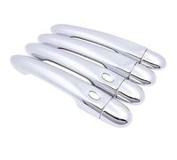 Car Exterior Door Handle Trim For Megane 3 MK3 III For Scala 2009~2017 2015 | For Megane 3 MK3 III For Scala 2009~2017 2015 Car Imitation Carbon Fiber Handle Or Chrome Door Handles Cover Accessories