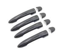 Car Exterior Door Handle Trim For Megane 3 MK3 III For Scala 2009~2017 2015 | For Megane 3 MK3 III For Scala 2009~2017 2015 Car Imitation Carbon Fiber Handle Or Chrome Door Handles Cover Accessories