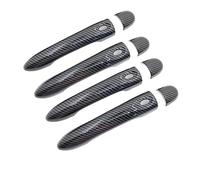 Car Exterior Door Handle Trim For Megane 3 MK3 III For Scala 2009~2017 2015 | For Megane 3 MK3 III For Scala 2009~2017 2015 Car Imitation Carbon Fiber Handle Or Chrome Door Handles Cover Accessories