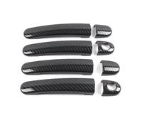 Car Exterior Door Handles Compatible with Seat for Leon MK1 MK2 1999-2012 for Toledo 1999-2007 Car Exterior Door Handle Cover Trim Accessories(Carbon,A)
