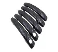 Car Exterior Door Handles for Citroen C4 Picasso C6 Peugeot 207 308 407, Vehicle Door Handle Protector Durable Exterior Shell Replacement Accessories, A/Carbon Fiber Pattern-A/Style 5