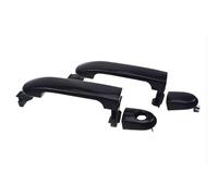 Car Exterior Door Handles for Nissan for Versa 2007-2012 82641EL12A 82646-EL12B Front Rear Left Right Car Outside Outer Exterior Door Handles(Front Pair 2pcs)