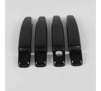 Car Exterior Door Handles for Opel Astra J H2010-2015, Vehicle Door Handle Protector Durable Exterior Shell Replacement Accessories,A/Carbon Fiber Texture