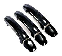 Car Exterior Door Handles for Suz&uki for Vitara Single Hole Dual Smart Door Handle Decoration Frame Exterior Anti-Scratch Protective Film Accessories Protector Compatible with(3 Doors Bright Black)