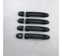 Car Exterior Door Handles for Toyota Highlander Kluger V 2001-2007, Exterior Handle Trim Cover Scratch Protector Durable Shell Replacement Accessories, A/Paint Black-A/Style 4