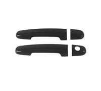 Car Exterior Door Handles for Toyota Highlander Kluger V 2001-2007, Exterior Handle Trim Cover Scratch Protector Durable Shell Replacement Accessories, A/Paint Black-A/Style 5