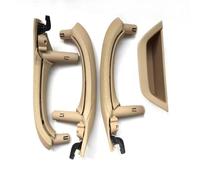 Car Exterior Door Handles LHD RHD Interior Door Pull Handle with Leather Cover Trim Full Set for X3 X4 F25 F26 2010-2016 Door Handle(RHD 7PCS Beige)