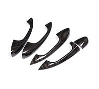 Car Exterior Door Handles Outer Door Handle for Benz C Class W205 for GLC X253 E Class W213 Chrome Carbon Fiber Look Door Handle Cover Stickers