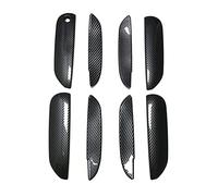 Car Exterior Door Handles Outer Door Handle Replacement for Fit for Jazz MK3 2008-2013 2012 2011 2010 2009 Carbon Fiber Look Chrome Car Door Handle Cup Bowl Cover Styling Auto Accessories (Size :