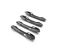 Car Exterior Door Handles Replacement for A4 B9 S4 RS4 A5 S5 RS5 Q5L 4D 2017 2018 2019 Add On Style Real Carbon Fiber Door Handle Cover W/NO Sensor Hole (No Sensor Hole)(with Sensor Hole)