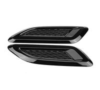 Car Exterior Hood Air Vent Trim Outlet Wing Trim Air Wing Trim Cover Engine Hood Cover Decorative Accessories,Compatible with Land Rover Range Rover Evoque 2012-2018,Black (Color : Black)