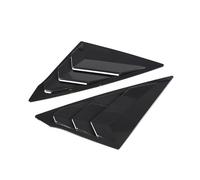 Car Exterior Louvers Window Shutters Glass Blinds Trim Air Vent Scoops Shades Cover ABS Exterior Easy Mounting Car Window Louver