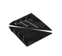 Car Exterior Louvers Window Shutters Glass Blinds Trim Air Vent Scoops Shades Cover ABS Exterior Easy Mounting Car Side Window Shades
