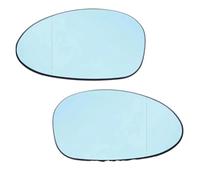 Car Exterior Rearview Mirror Car Wing Heated Mirror Glass Rearview For BMW 1 3 Series E81 E82 E87 E88 E90 E91 E92 E93(Blue a pair)