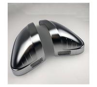 Car exterior Silver Matte Chrome Shell Car Rearview Mirror Cover Side Wing Protect Frame Covers Trim For Audi A4 A5 S4 S5 B9(With assist)