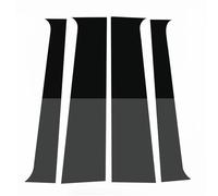 Car exterior trim Compatible With Benz For VITO V CLASS W447 2016 2017 2018 2019 2020 4 Pcs Glossy Black Car Pillar Posts Door Window Trim Cover B C Column Sticker