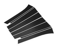 Car exterior trim Compatible With Buick For Enclave 2008 2009 2010 2011 2012 2013 2014 2015 2016 2017 8Pcs Car Door Window Pillar Posts Trim Cover Sticker Glossy Black