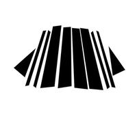 Car exterior trim Compatible With Skoda For Karoq 2017 2018 2019 2020 2021 2022 8 Pcs Set Gloss Black Pillar Posts Window Door Side Trim Cover Decor Decal Sticker