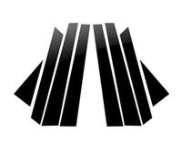 Car exterior trim Compatible With Subaru For Forester 2009 2010 2011 2012 8 Pcs Glossy Black Pillar Posts Car Window Door Trims Cover Sticker Auto Exterior Parts