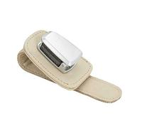 Car Eyeglasses Holder Clip Car Sunglasses Holder Sun Shade Holder Car Sun Glasses Clip Leather Eyeglasses Car Visor with Clip Ticket Clip and Hook Clip