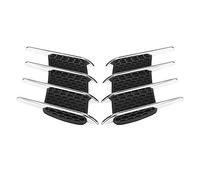 car fake vent shark + air f-low vent, pair of exterior hood side intake gills outlet decorative trim sticker for car fake vent
