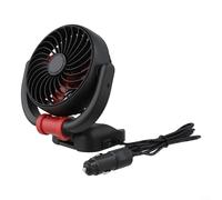 Car Fan 51224V USB Compatible for Most Cars Features 360 Degree Rotating Head to Deliver Powerful Cooling Airflow Inside Vehicle Cabin (24V)