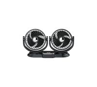 Car Fan Compatible with Trucks Vans 24V/12V Dual Head USB High Power Cooling Fan Heavy Duty Airflow System for Vehicle Cabin Electric Vehicle(Upgraded universal USB)
