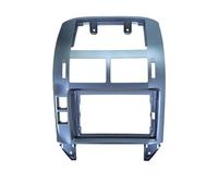 Car Fascia Navigation Fascias Dash Frame 9" Android Multimedia Player For VW For Polo 2004-2011 DYDGUTUFB(Silver-Frame)