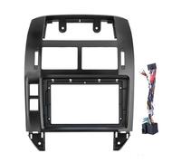 Car Fascia Navigation Fascias Dash Frame 9" Android Multimedia Player For VW For Polo 2004-2011 PYPFQUMQGR(Black-Frame Cord)