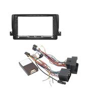 Car Fascia Panel Frame 9 Inch 2DIN For E46 1999-2005 Audio Radio Big Screen Fascia Frame Adapter CD/DVD Player Dash Fitting Panel Kit (B Complete set)