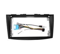 Car Fascia Radio Panel 2 Din 9 Inch Car Radio Installation DVD GPS Mp5 Plastic Fascia Panel Frame Dash Mount Kit For SUZUKI For Swift 2010~2017(Frame AN cord)