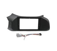 Car Fascia Radio Panel Car Radio 2Din Fascia Panel Frame Installation 9" DVD Big Screen Plastic Dash Mount Kit For Chevrolet For Onix 2012-2019(Matte frame an cable)