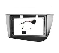 Car Fascia Radio Panel Car Radio Fascias Frame 9 Inch Stereo Panel Wiring Harness Power Cable Adapter Canbus Decoder, for Seat, for Leon 2 2005-2012 LHD RHD