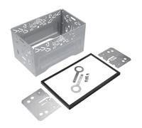 Car Fascia Radio Panel Universal Double Din 2 Din Stereo Radio Replacement Fitting Cage Kit Installation MP5 Player Radio Mounting Frame(A SET)