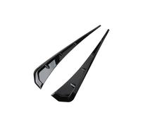 Car Fender 2Pc Glossy Black ABS Auto for Vent Air Side Wing Cover Moulding Decor Styling Exterior Parts Tuning Car Accessories Universal Accessories