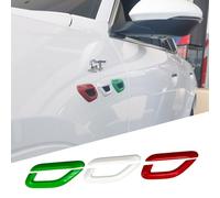 Car fender vent decorative cover with Italian flag three color side vent decorative fender cover, compatible with Maserati Grecale 2022 2023